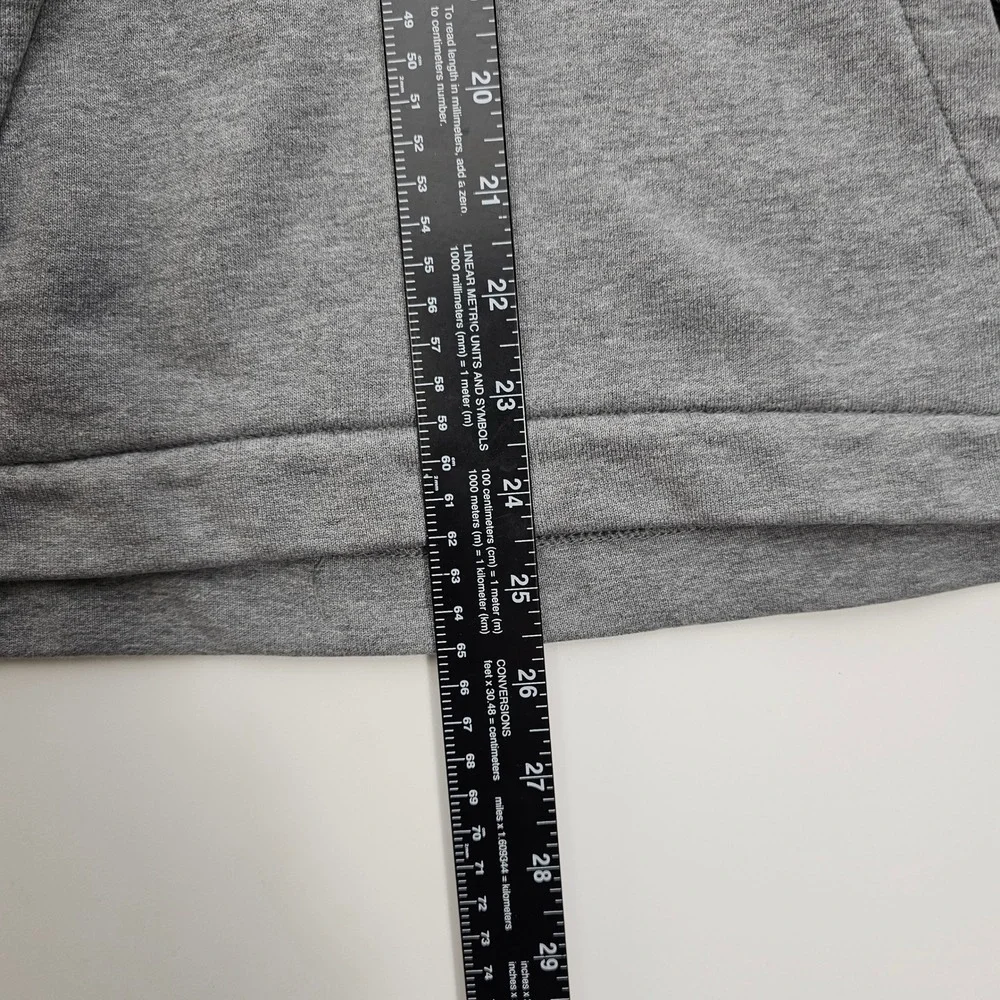 Nike Mens Sportswear Pullover Hoodie Gray Raglan‎ Sleeve Fleece Sweatshirt Small